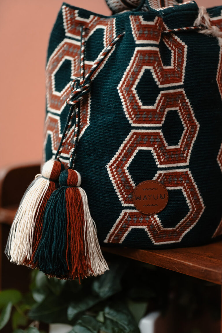 Sac Mochila Wayuu Colombien orange