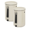 Skaza 019840035 Lot de 2 composteurs Bokashi Organko 2 avec 2 Kg d'activateur Blanc-2x9.6L