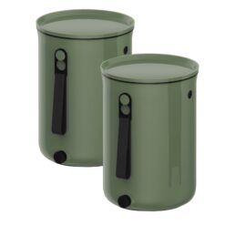 Skaza 019840035 Lot de 2 composteurs Bokashi Organko 2 avec 2 Kg d'activateur Vert-2x9.6L